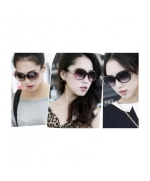 Sunglasses Women Large Frame Glasses Eyewear UV protection Goggles - Black - CA184C03ZHZ $6.08 Goggle