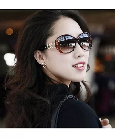 Sunglasses Women Large Frame Glasses Eyewear UV protection Goggles - Black - CA184C03ZHZ $6.08 Goggle