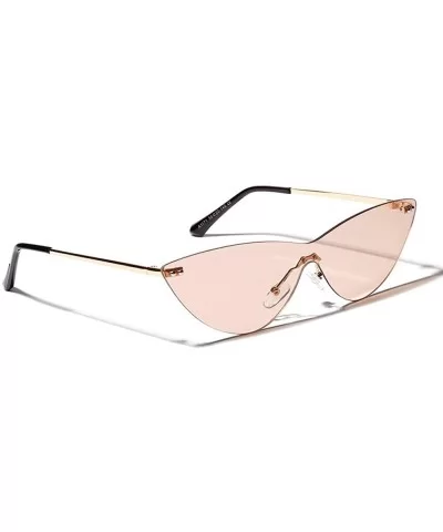 Triangle Rimless Sunglasses Retro sunglasses For Men Women Colored Transparent Sunglasses UV400 Protection - 3 - CA195Y5UZID ...