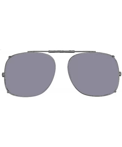 Visionaries Polarized Clip on Sunglasses - Square - Bronze Frame - 53 x 45 Eye - C112N1DN6RT $32.63 Square