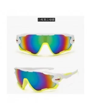 Sports Sunglasses Sports Sunglasses outdoor men's and women's cycling - 17. Solid White Frame Green Mercury - CR18AA24W26 $30...