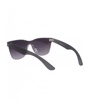 One-piece Mirror Sunglasses UV400 Women's Summer Glasses-S71001 - Gradient Grey - CT18QK5R35D $5.77 Butterfly