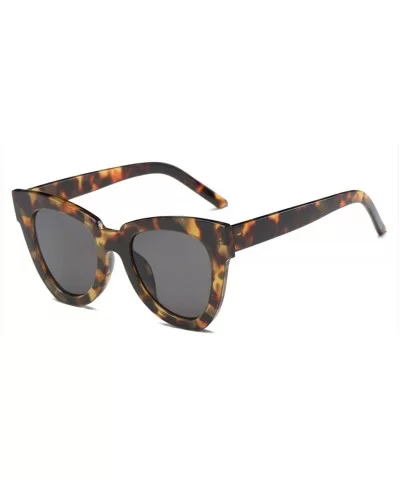 Fashion Cat Eye Sunglasses Women Luxury Er Vintage Sun Glasses Female Gafas De Sol Uv400 - Amber Gray - C9198AI9X56 $30.15 Ca...