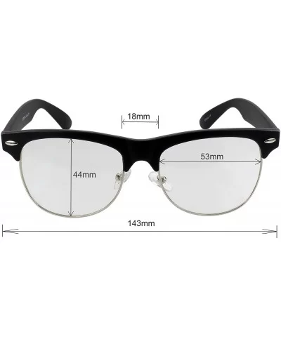 Retro Semi-Rimless Sunglass-Wholesale Lot 12 Pack - Mirror Lens - CG18E6M9HE7 $23.96 Rimless