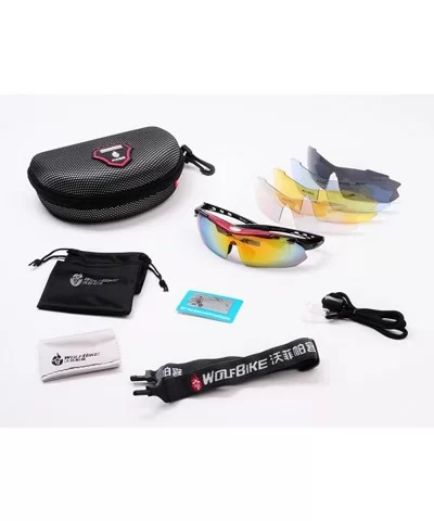 Polarized Cycling Sunglasses Goggles Exchangeable - C61219FJ6LP $9.56 Goggle