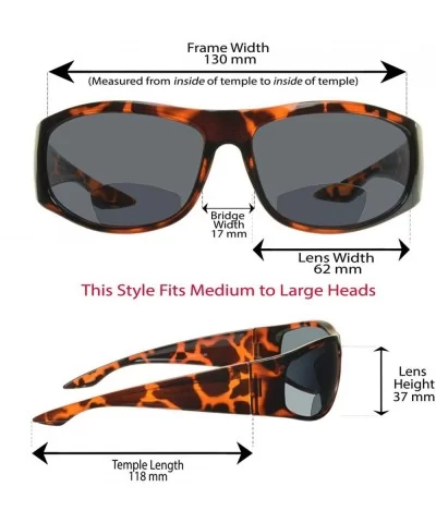 Bifocal Sun Reader Sunglasses for Men and Women. Sporty Wraparound Full Frame with Nearly Invisible Reading Line - C211F30UKH...