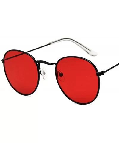 Round Mirror Sunglasses Women Metal Vintage Sun Glasses Female Classic - 1 - C518R9KSC0C $29.32 Round