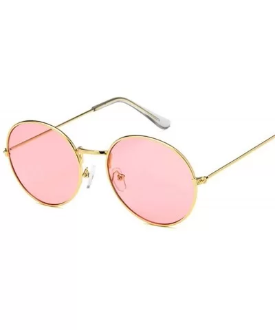 Retro Oval Sunglasses Men Women UV400 Vintage Metal Frame Sun Glasses Fashion Lunette De Soleil Femme - CZ197Y77463 $19.87 Oval