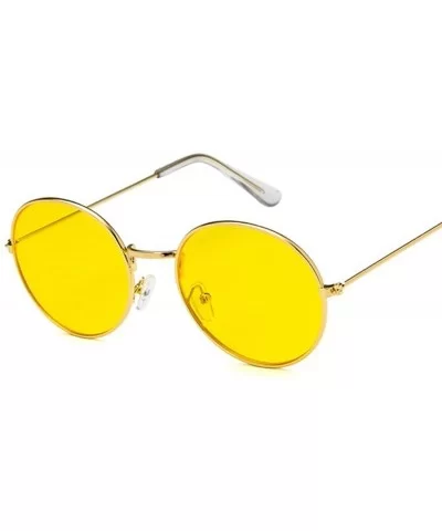 Retro Oval Sunglasses Men Women UV400 Vintage Metal Frame Sun Glasses Fashion Lunette De Soleil Femme - CZ197Y77463 $19.87 Oval