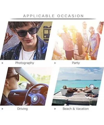 Men women fashion eyewear with UV protective polarized lens acetate sunglasses - Havana - CX1966M0GXZ $17.64 Aviator