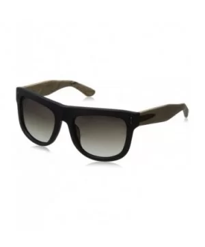 Classic Wayfarer HTG1006 C2 Polarized Round Sunglasses - Matte Black Pine Wood - CY11OCMV6K7 $44.56 Round