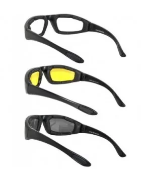 Protective Polycarbonate Motorcycle Riding Goggle Glasses 3 Pack Set - .3 Mix Pack - C618QRE430T $7.64 Goggle