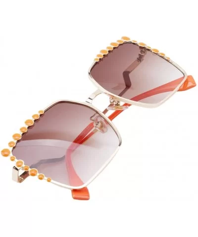 Sunglasses Fashion Oversized Gradient Eyewear - CS18IS89WY9 $5.17 Square