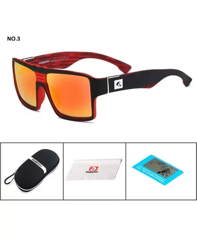 Men Polarized Sunglasses Outdoor Driving Square Sport Fashion Glasses - 3 - CH18G3G5DAQ $11.18 Square