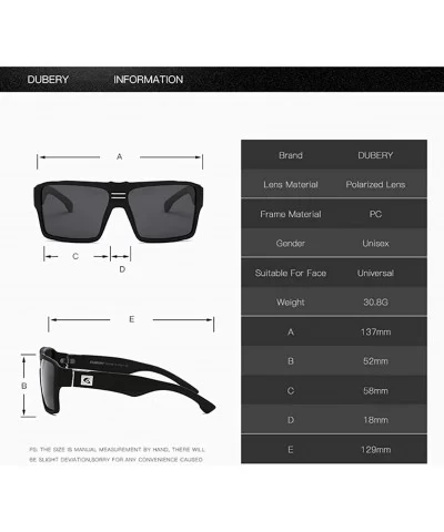 Men Polarized Sunglasses Outdoor Driving Square Sport Fashion Glasses - 3 - CH18G3G5DAQ $11.18 Square