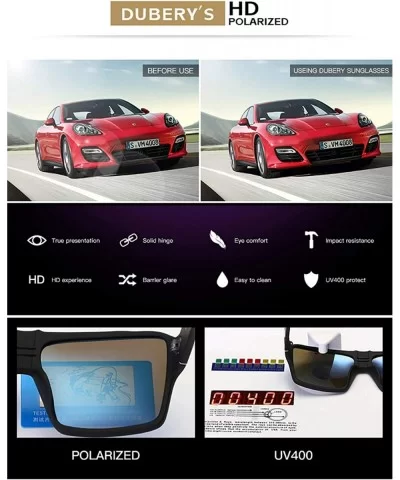 Men Polarized Sunglasses Outdoor Driving Square Sport Fashion Glasses - 3 - CH18G3G5DAQ $11.18 Square