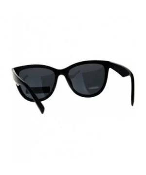 Polarized Lens Sunglasses Womens Classic Butterfly Frame UV 400 - Black - CZ18E7HW57D $8.43 Butterfly