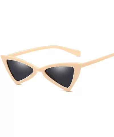 Small Triangle Cat Eye Sunglasses Women Fashion Vintage Eyeglasses Fe2018 Stylish Sun Glasses UV400 Goggles - CX199CEZRTL $27...