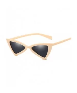 Small Triangle Cat Eye Sunglasses Women Fashion Vintage Eyeglasses Fe2018 Stylish Sun Glasses UV400 Goggles - CX199CEZRTL $27...