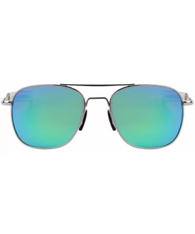 Men Fashion Polarized Driving Sunglasses Alloy Frame - Green - C017YZT4WSK $7.10 Rimless