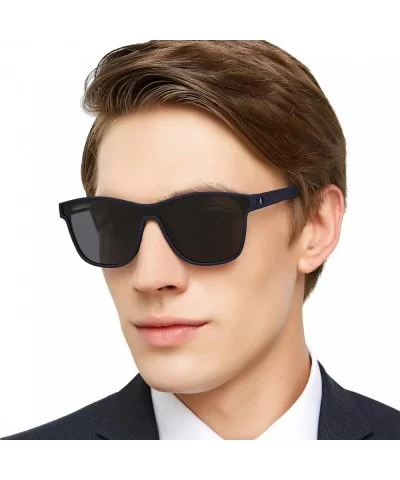 Polarized Sunglasses for Men UV Protection Square Frame for Driving Fishing - White - CC18WSNN8AK $13.48 Oversized