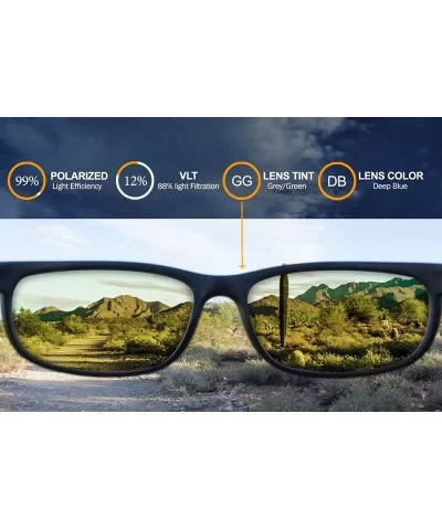 Polarized Replacement Lenses for Dragon Fame Sunglasses - Multiple Options - Deep Blue Mirror - CP120X6SY6J $35.84 Sport