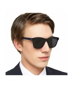 Polarized Sunglasses for Men UV Protection Square Frame for Driving Fishing - White - CC18WSNN8AK $13.48 Oversized