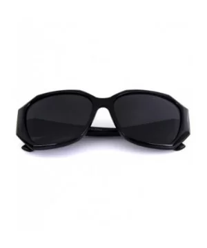 Women Sunglasses - Polarized Oversized with Rhinestone Classic Fashion PC Frame Black LSP6240 - CN17Y0I7GU8 $10.69 Oversized