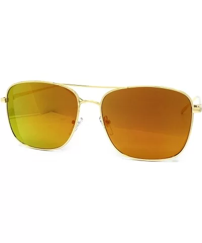 549 Premium Oversize XXL Women Man Brand Designer Style Mirrored Fashion Aviator Sunglasses - Orange - C118GZA8EQ4 $14.58 Avi...