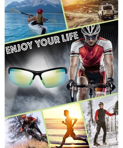 Designer Fashion Sports Sunglasses for Baseball Cycling Fishing Golf Superlight Frame - S504-shiny Black - CP18EM6LTMO $15.45...