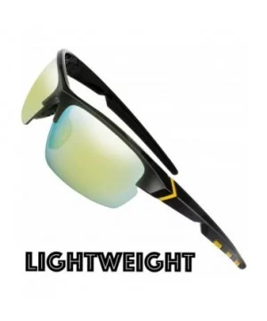 Designer Fashion Sports Sunglasses for Baseball Cycling Fishing Golf Superlight Frame - S504-shiny Black - CP18EM6LTMO $15.45...