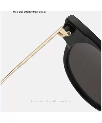 Vintage Cat Sunglasses Women Black Retro Brand Round Sun Glasses Female Eyewear Shades UV400 - Black - C71948OEUY5 $8.83 Round