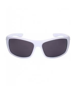 Sports Sunglasses with Flash Mirror Lens 5700056SF-FM - White - CU1256WQ3HR $7.29 Sport