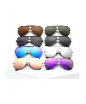 Oversize Sunglasses Reflective Glasses - Blakc&grey - CG192ZHXLEH $12.37 Oversized