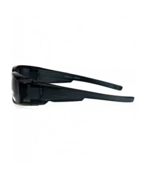 Polarized 53mm Translucent Plastic Narrow Rectangular Fit Over Sunglasses - Grey - CR18GTZ90OK $7.77 Rectangular