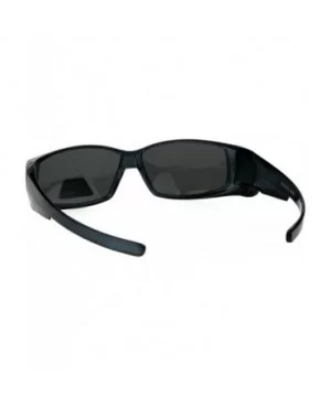 Polarized 53mm Translucent Plastic Narrow Rectangular Fit Over Sunglasses - Grey - CR18GTZ90OK $7.77 Rectangular