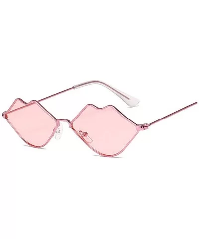 2020 Cute Sexy Ladies Lips Sunglasses Women Metal Frame Fashion Vintage Sun Glasses Female UV400 Shades - CI198A953HM $30.26 ...