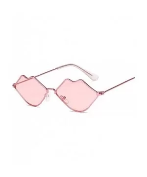 2020 Cute Sexy Ladies Lips Sunglasses Women Metal Frame Fashion Vintage Sun Glasses Female UV400 Shades - CI198A953HM $30.26 ...