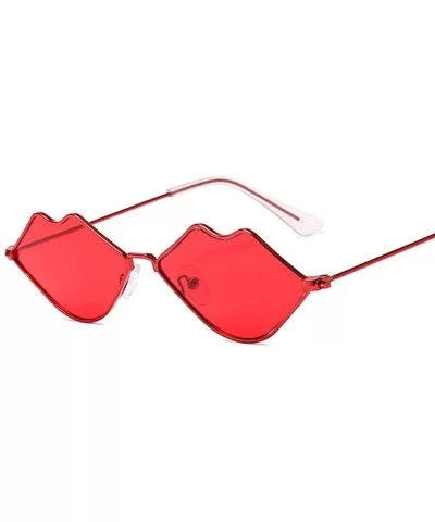 2020 Cute Sexy Ladies Lips Sunglasses Women Metal Frame Fashion Vintage Sun Glasses Female UV400 Shades - CI198A953HM $30.26 ...