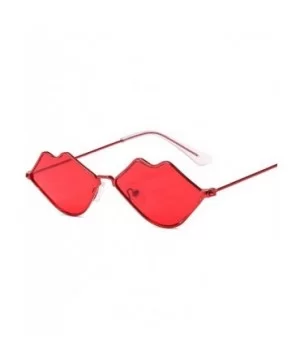 2020 Cute Sexy Ladies Lips Sunglasses Women Metal Frame Fashion Vintage Sun Glasses Female UV400 Shades - CI198A953HM $30.26 ...