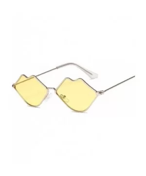 2020 Cute Sexy Ladies Lips Sunglasses Women Metal Frame Fashion Vintage Sun Glasses Female UV400 Shades - CI198A953HM $30.26 ...