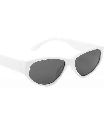 Retro Sunglasses for Women PC Resin UV400 Sunglasses - White - C818SARTTYU $12.23 Square