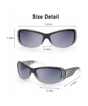 Rhinestone Polarized Sunglasses for Women - 100% UV400 Protection Driving/Fishing/Shopping Women Sunglasses - C11989Q9L8Z $16...