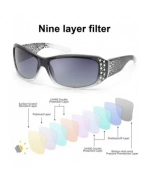 Rhinestone Polarized Sunglasses for Women - 100% UV400 Protection Driving/Fishing/Shopping Women Sunglasses - C11989Q9L8Z $16...