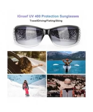 Rhinestone Polarized Sunglasses for Women - 100% UV400 Protection Driving/Fishing/Shopping Women Sunglasses - C11989Q9L8Z $16...