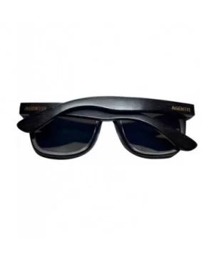 Unisex Bambooyah Bamboo Wood Polarized Sunglasses - Black/Ice Mirror - CG18UU0ZA3Z $34.44 Oval