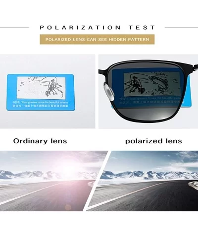 Sunglasses for Men Sports Polarized UV Protection Fashion Lightweight Metal Frame Sunglasses Driving Glasses - C218TUW7AR4 $5...