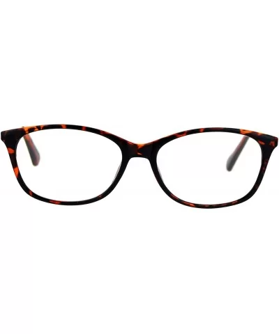 Womens Magnified Reading Glasses Oval Rectangular Designer Frame - Tortoise - CH186UT3QCY $7.99 Oval