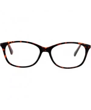 Womens Magnified Reading Glasses Oval Rectangular Designer Frame - Tortoise - CH186UT3QCY $7.99 Oval