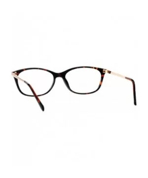 Womens Magnified Reading Glasses Oval Rectangular Designer Frame - Tortoise - CH186UT3QCY $7.99 Oval